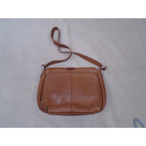 Fossil American Classic Purse Small Brown Leather Shoulder Strap Handbag - Picture 8 of 11